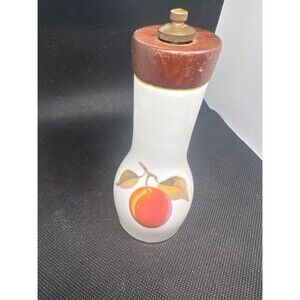 Royal Worcester Evesham Gold Pepper Grinder/ Mill VTG